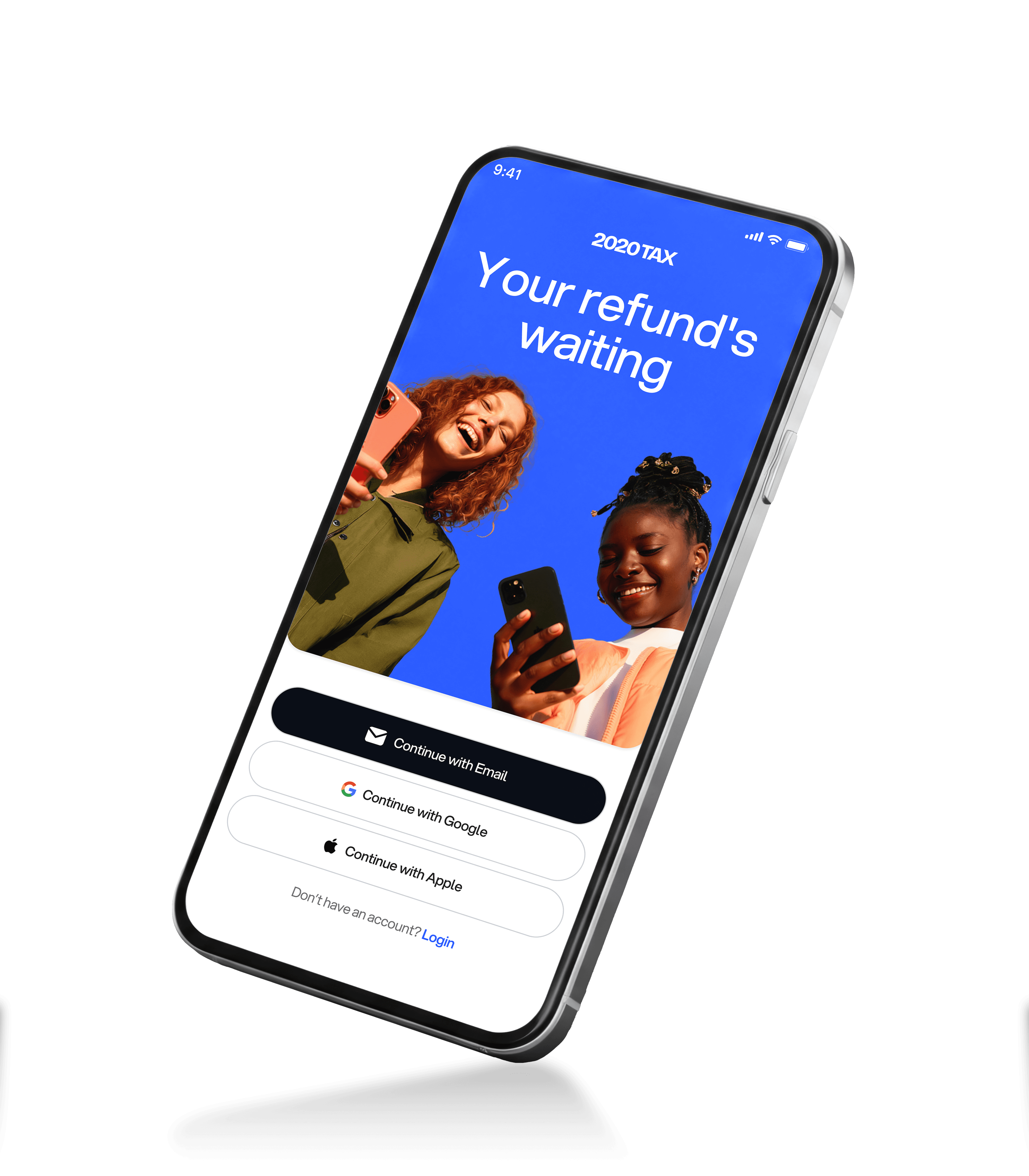 Smiling customer holding a smartphone and card